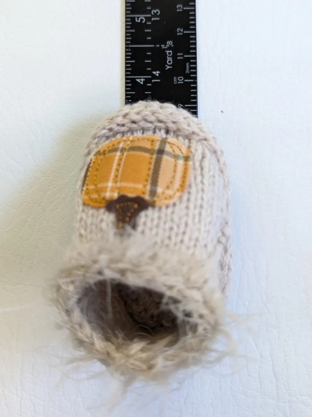 Little Me Harvest Fall Pumpkin Baby Knit Beanie & Booties Set Beige 0-6M Unisex